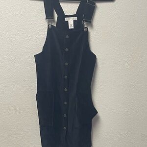 Planet Gold Black Velvet Dress